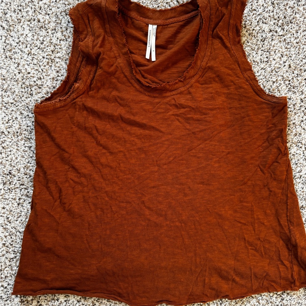 Anthropologie Rust Tank Top